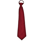 New Polyester Men's pre tied neck tie only solid formal wedding prom party