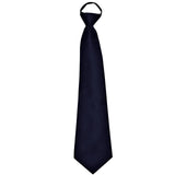 New Polyester Men's pre tied neck tie only solid formal wedding prom party