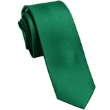 New Polyester Men's 2.5" skinny Neck Tie only solid formal wedding work white