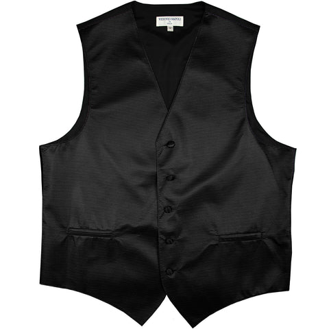 New formal men's tuxedo vest waistcoat only striped pattern prom wedding black