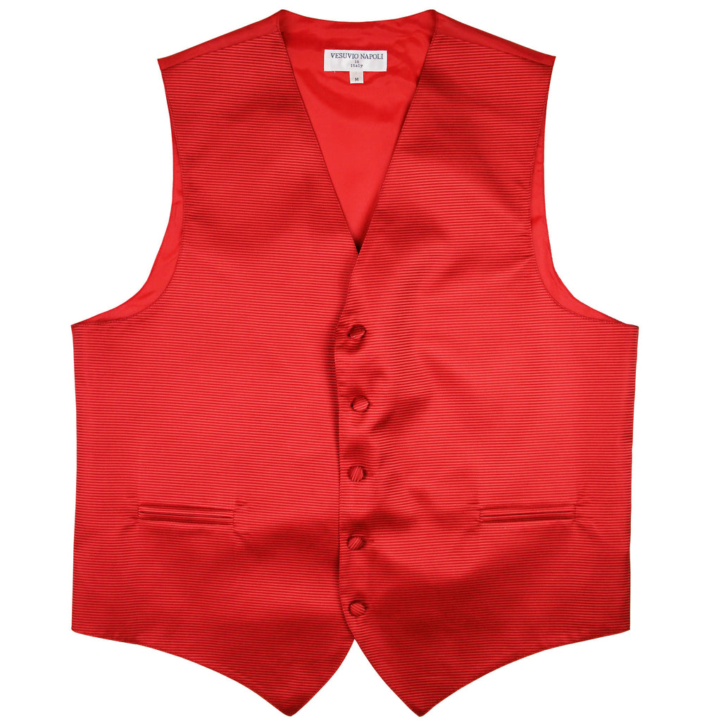 New formal men's tuxedo vest waistcoat only striped pattern prom wedding red