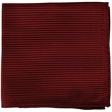 New Polyester Woven Thin Striped Pocket Square Hankie Handkerchief