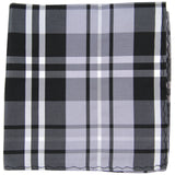 New Men's Polyester Woven pocket square hankie only plaid