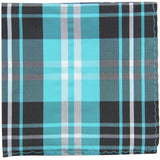 New Men's Polyester Woven pocket square hankie only plaid