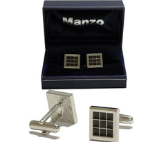 New Men's Cufflinks Cuff Link Square Rhinestones Wedding Formal Black Brown #34