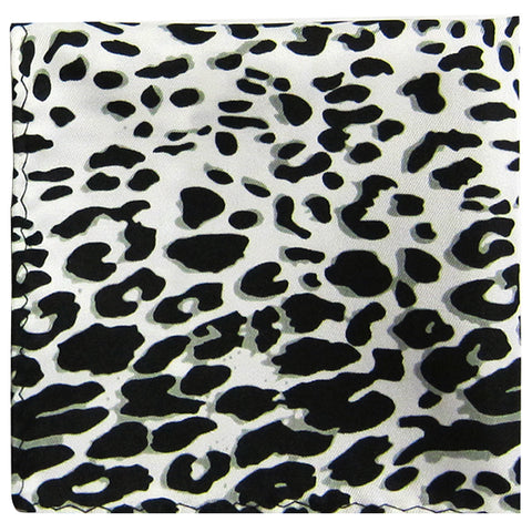 New polyester leopard animal print pocket square hankie handkerchief prom