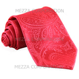 New Men's Polyester Woven 2.5" skinny necktie only paisley prom wedding