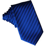 New Polyester Woven Men's 2.5" slim necktie Wedding Stripes Prom