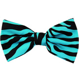 New Men's Zebra Print Pre-tied Bow Tie