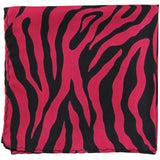 New polyester zebra animal print pocket square hankie handkerchief formal