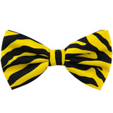 New Men's Zebra Print Pre-tied Bow Tie