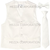 New Boy's Kid's formal Tuxedo Vest Waistcoat Necktie Bowtie US size 2-14 wedding