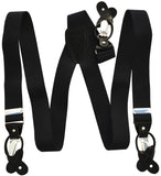 New Men's Suspender elastic Braces convertible clips buttons party wedding